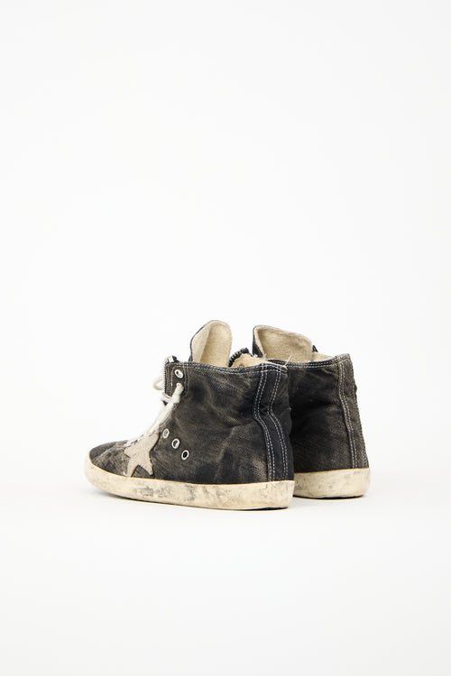 Golden Goose Black Canvas Private Shoes Sport Sneaker