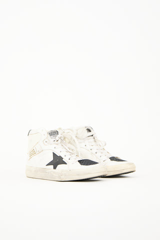 Golden Goose White Leather 2.12 High Top Sneaker