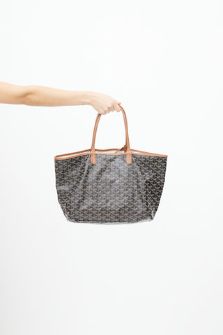 Goyard Black 
Brown Saint Louis PM Tote Bag