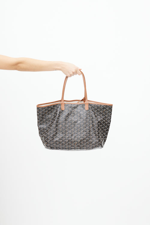 Goyard Black 
Brown Saint Louis PM Tote Bag