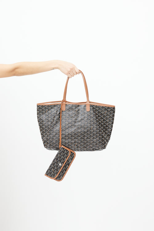 Goyard Black 
Brown Saint Louis PM Tote Bag