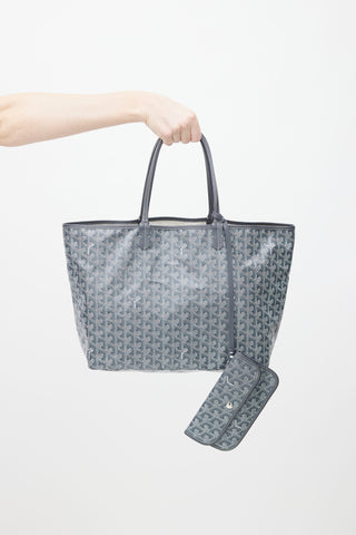 Goyard Grey Saint Louis PM Tote Bag