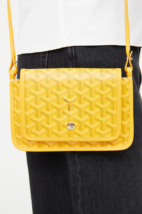 Goyard Goyardine Yellow Plumet Pocket Bag