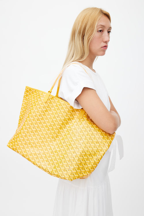 Goyard Yellow Saint Louis GM Tote Bag