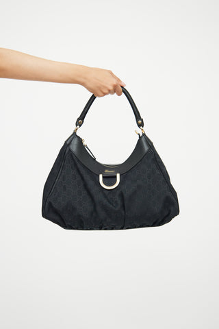 Gucci Black Abbey D-Ring Top Handle Bag