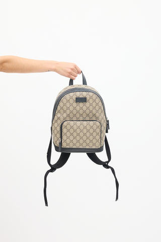 Gucci Beige 
Black Monogram Backpack