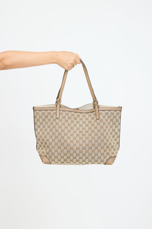 Gucci Beige GG Monogram Tote