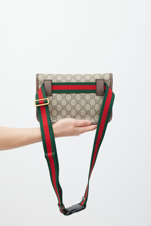 Gucci Brown 
Multicolour Monogram Belt Bag