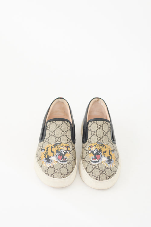 Gucci Beige 
Multicolour GG Supreme Guccissima Printed Sneaker