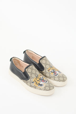 Gucci Beige 
Multicolour GG Supreme Guccissima Printed Sneaker