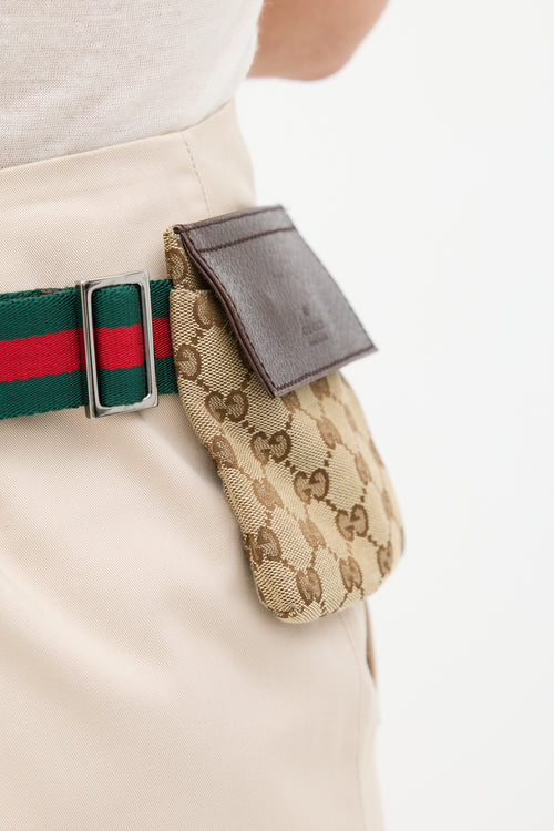 Gucci Beige 
Multicolour GG Supreme Monogram Waist Bag