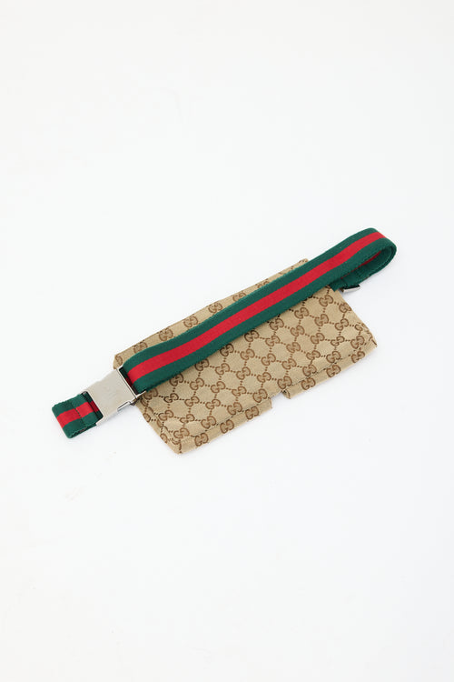 Gucci Beige 
Multicolour GG Supreme Monogram Waist Bag