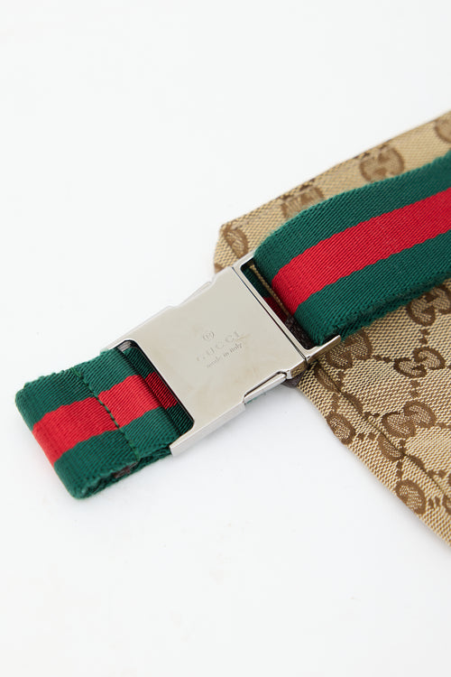 Gucci Beige 
Multicolour GG Supreme Monogram Waist Bag