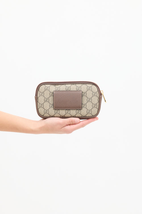 Gucci Beige 
Multicolour Monogram Ophidia Belt Bag