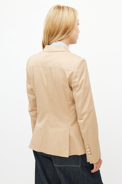 Gucci Beige Two Button Blazer