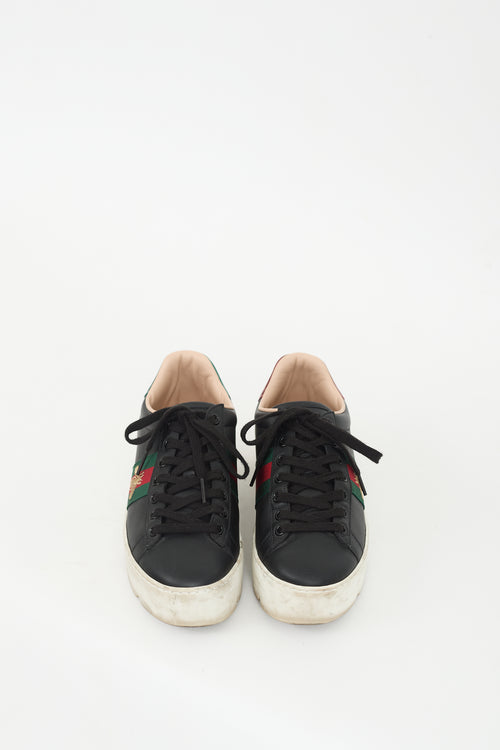 Gucci Black Ace Bee Platform Sneaker