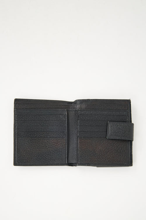 Gucci Black Canvas GG Monogram Wallet