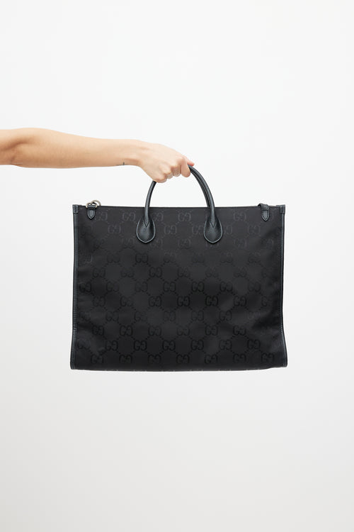 Gucci Black Off The Grid Monogram Tote