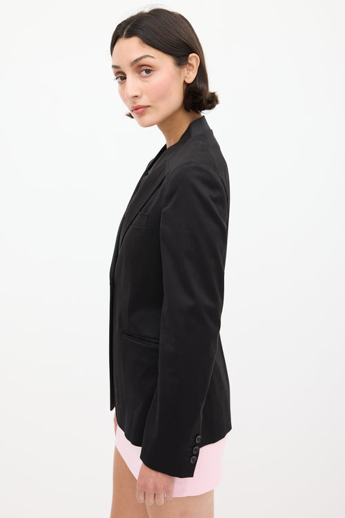 Gucci Black Double Collar Blazer