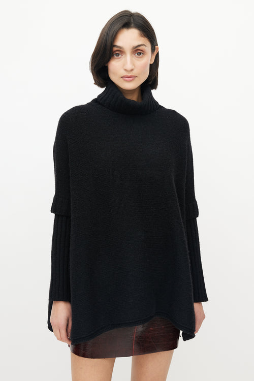 Gucci Black Knit Turtleneck Sweater