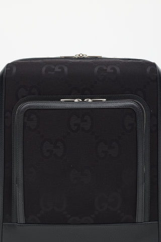 Gucci Black GG Monogram Canvas Carry-On Suitcase