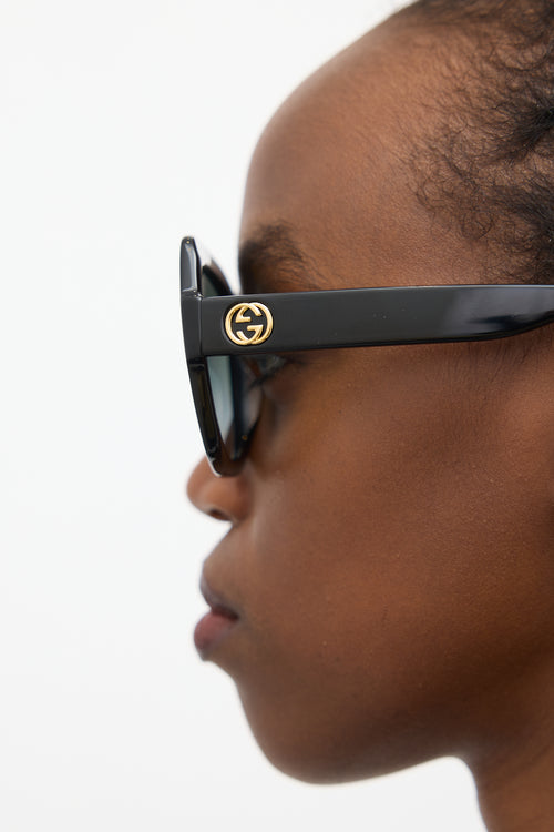 Black GG0036SN Square Sunglasses