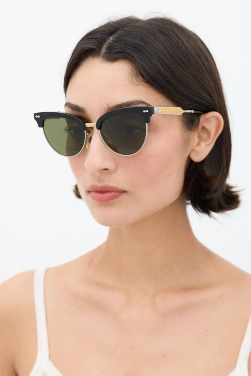 Gucci Black GG0055S Circular Sunglasses