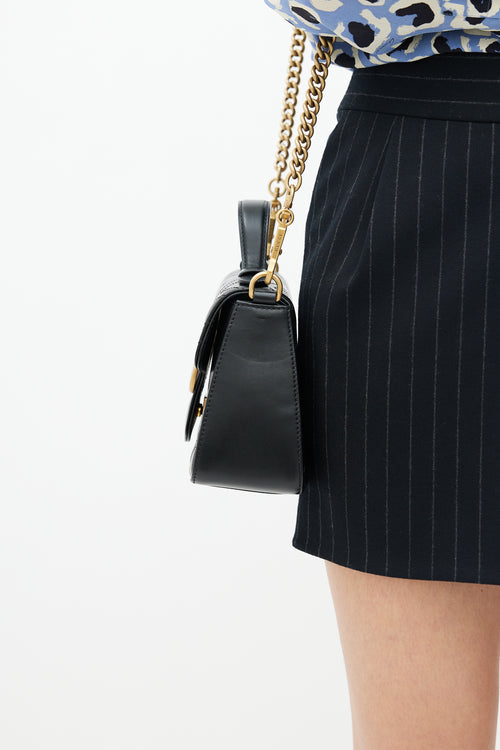 Gucci Black 
Gold Marmont Leather Bag