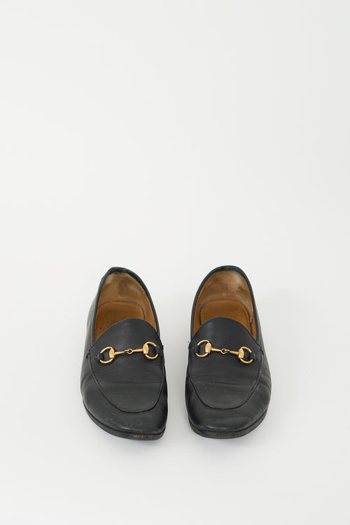 Gucci Black Leather Jordaan Loafer