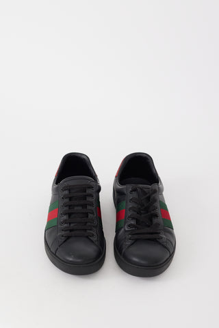 Gucci Black 
Multicolour Leathe Ace Sneaker