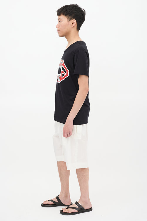 Gucci Black 
Multicolour Metal Logo T-Shirt