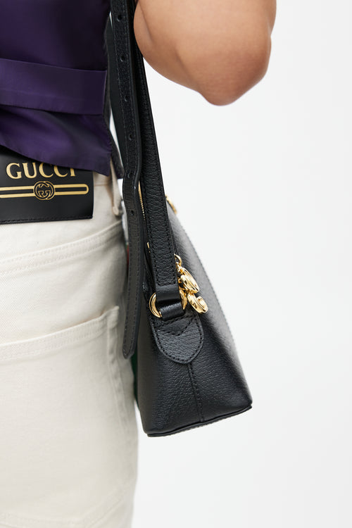 Gucci Black 
Multicolour Ophidia Striped Leather Bag