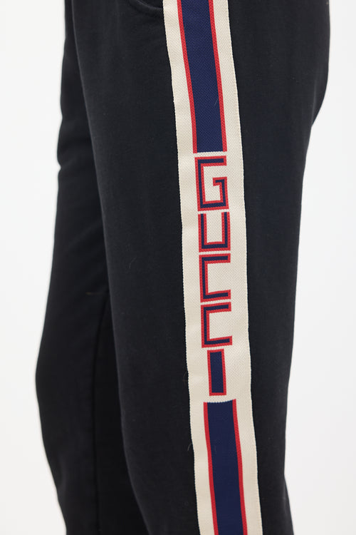 Gucci Black 
Multicolour Striped Sweatpant