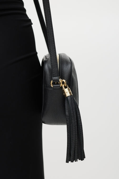 Gucci Black Pebbled Leather Soho Disco Crossbody Bag