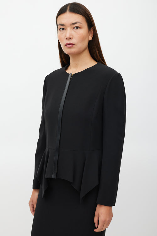 Gucci Black Peplum Jacket 
Skirt Co-ord Set