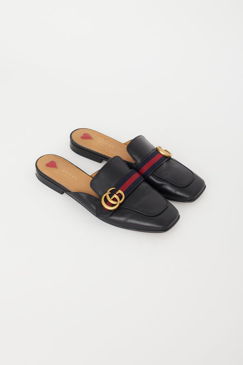 Gucci Black Peyton GG Mule