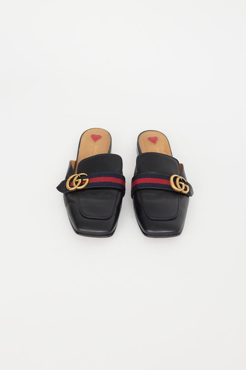 Gucci Black Peyton GG Mule