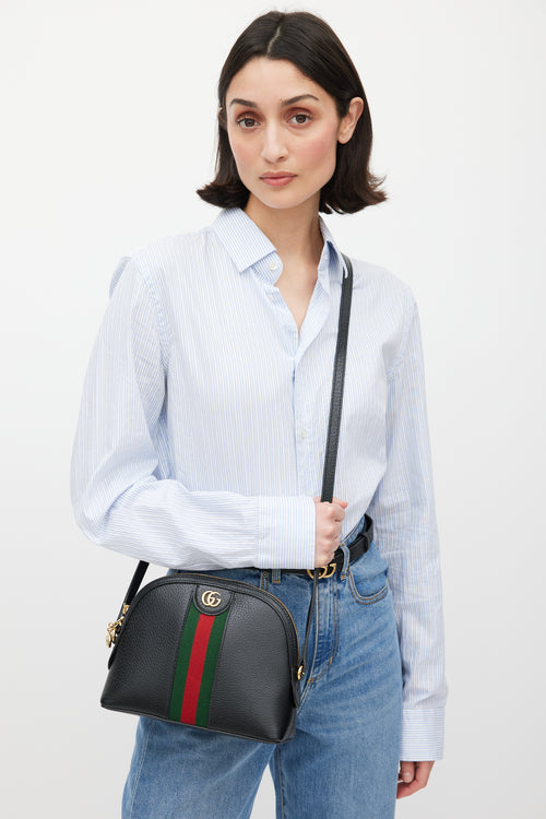 Gucci Black 
Multicolour Leather Ophidia Dome Bag