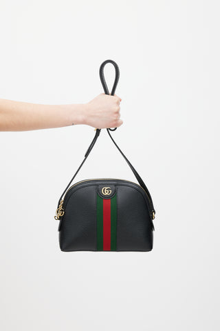 Gucci Black 
Multicolour Leather Ophidia Dome Bag