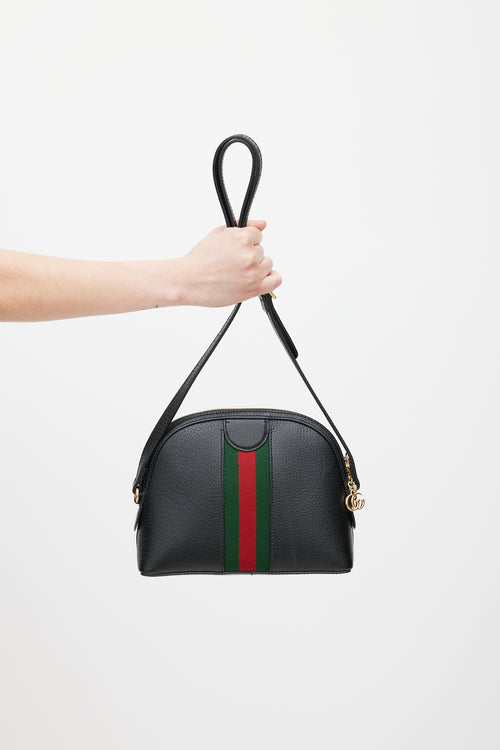 Gucci Black 
Multicolour Leather Ophidia Dome Bag