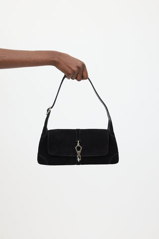 Gucci Black Suede Jackie Bag