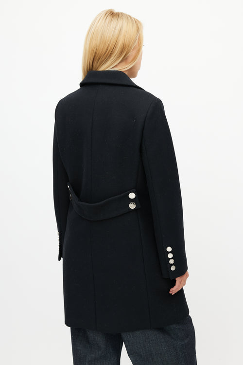 Gucci Black Wool Double Breasted Coat