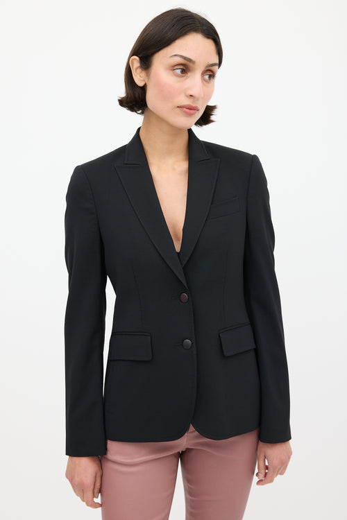 Gucci Black Wool Three Pocket Blazer