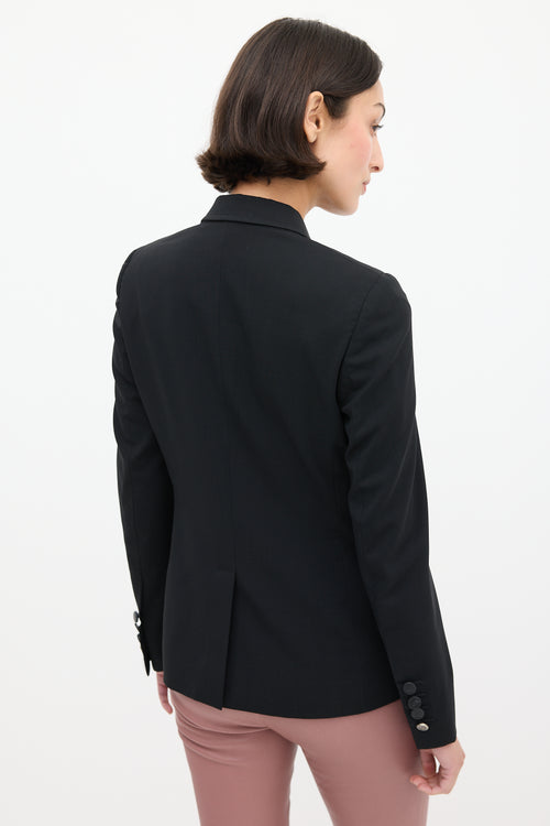 Gucci Black Wool Three Pocket Blazer