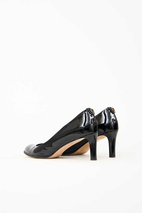 Gucci Black Patent Leather Pump