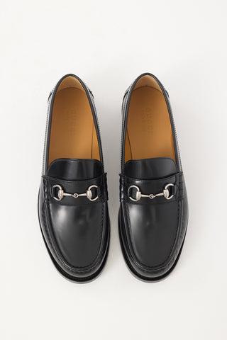 Gucci Black Patent Leather Hardware Kaveh Loafer