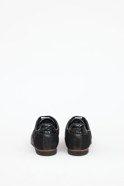 Gucci Black Monogram Web Sneaker