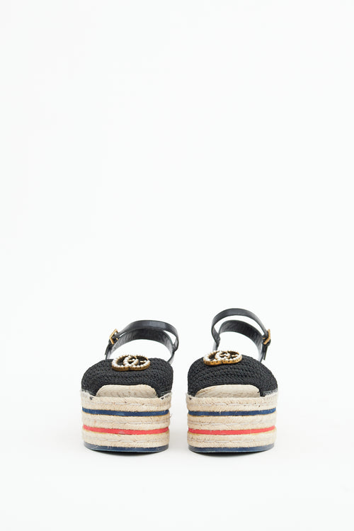 Gucci Black Lilibeth Platform Espadrille