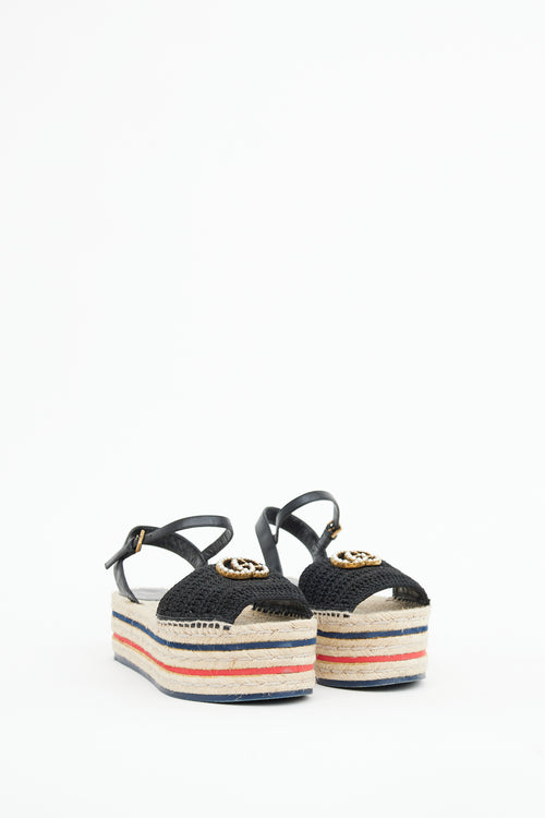 Gucci Black Lilibeth Platform Espadrille