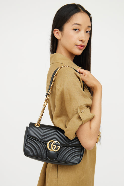 Gucci Black Marmont Shoulder Bag